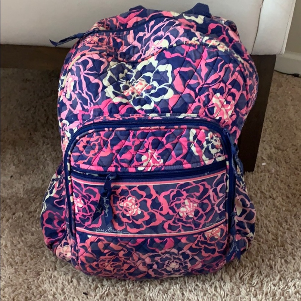 Pink and Navy Vera Bradley Backpack!